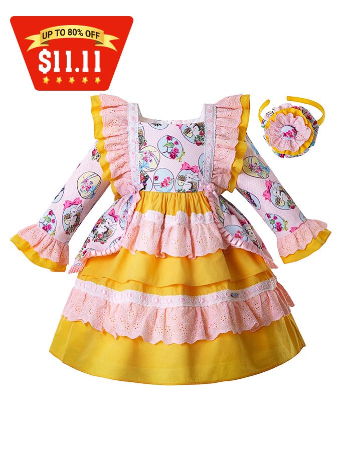 baby yellow easter dress