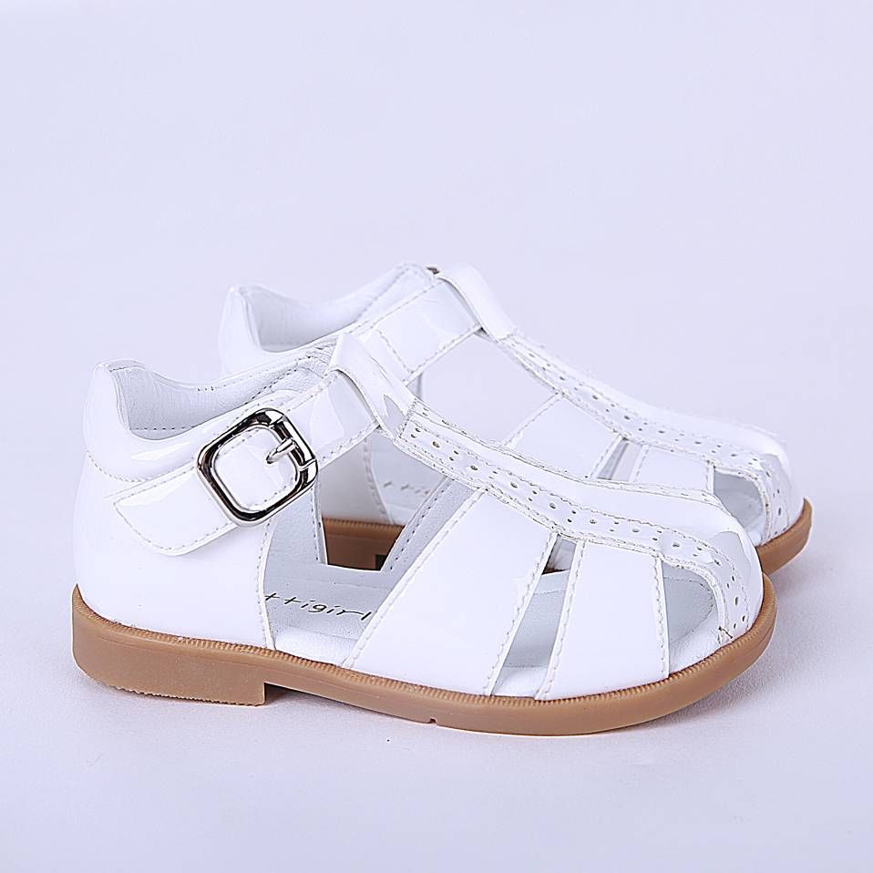 boys white sandals