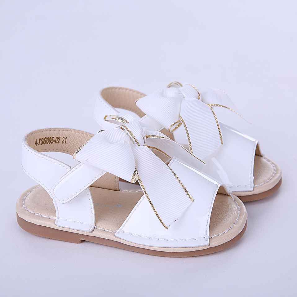 girls white sandals