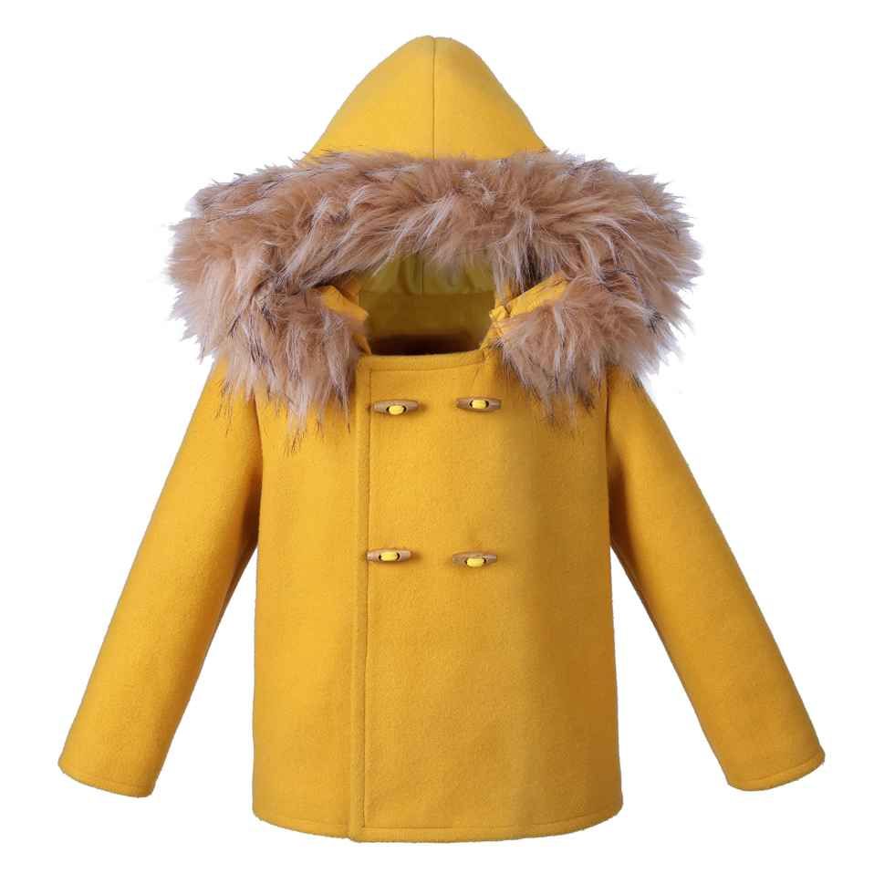 baby boy yellow coat