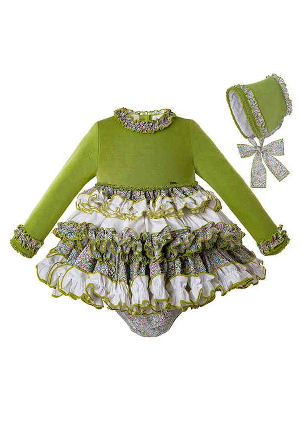 baby green color dress