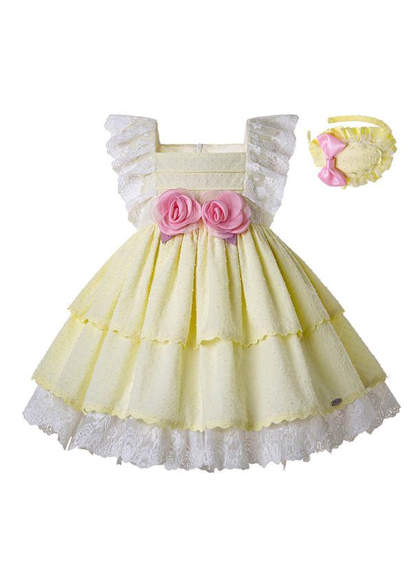 Light yellow summer dress sales