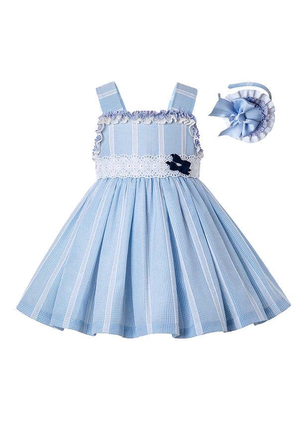 girls blue summer dress