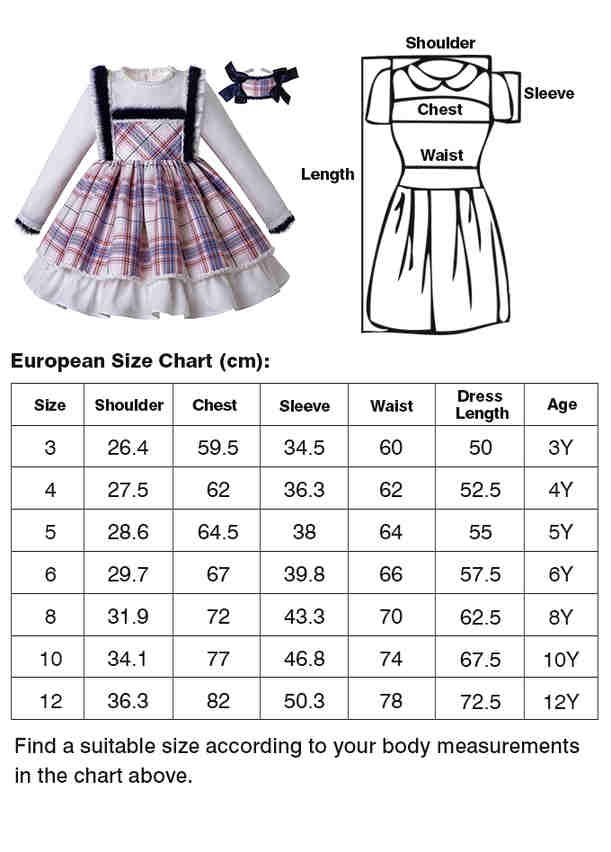 Autumn Popular Color Plaid Dress With Faux Fur Handmade Headband