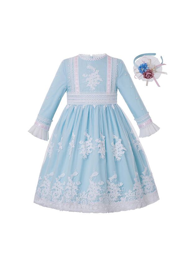 sky blue girls dress
