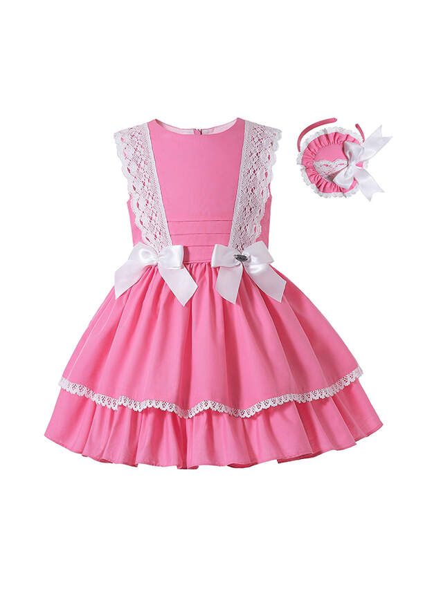 girls pink summer dress