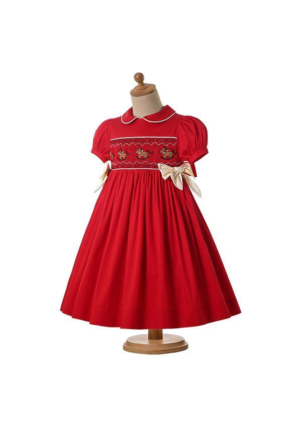 Smocked shop christmas dresses