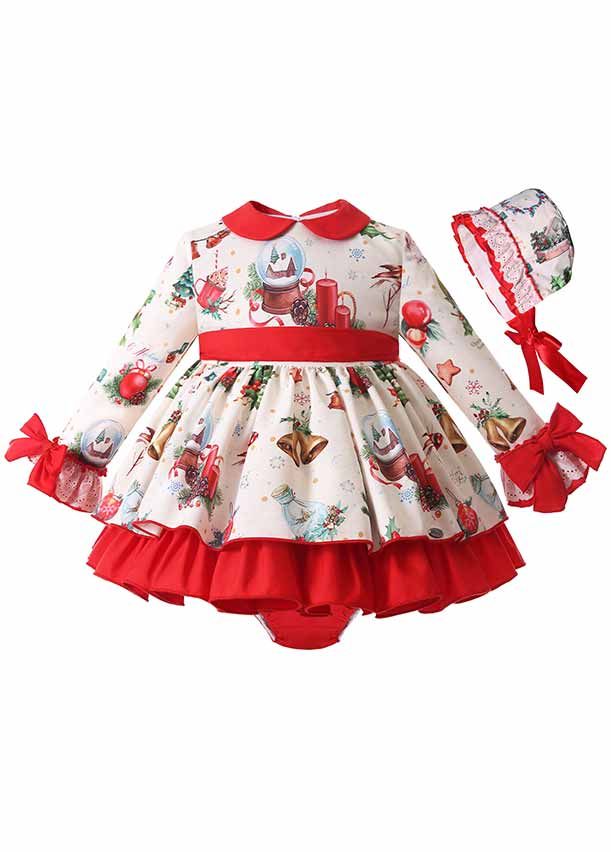 Baby Lovely Christmas Dress + Bloomers ...