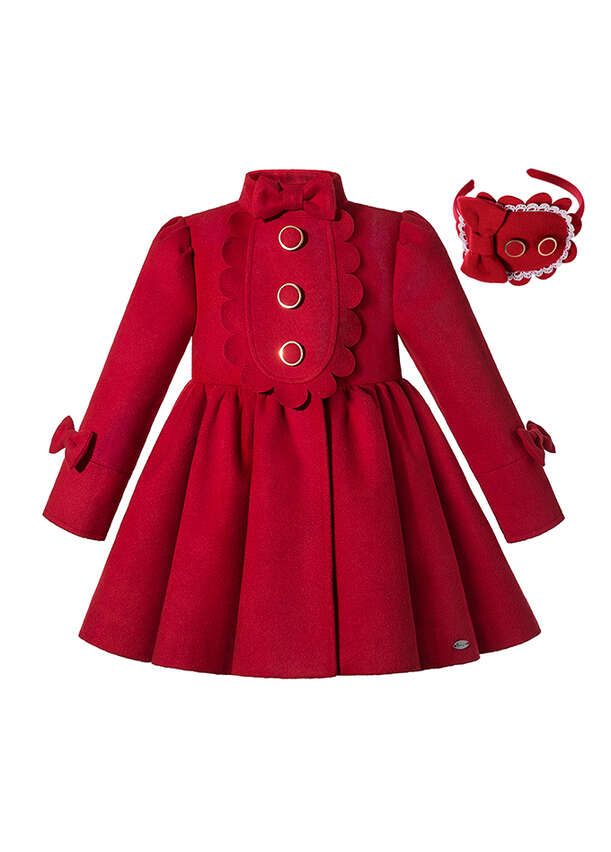 Autumn Winter Girls Red Single, Red Girl Winter Coat
