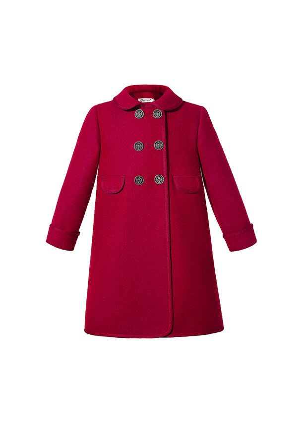 Girls red outlet wool coat