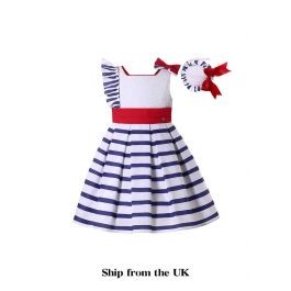 Red white and blue striped dress sale