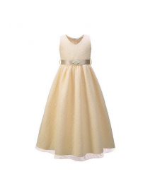 Girls Champagne Party Dresses 7-9 Years