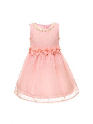 Summer Beading+Appliques Flower Girl Dress