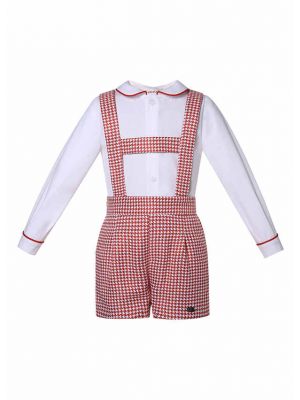 Toddler Plaid Christmas Overalls 6-24M