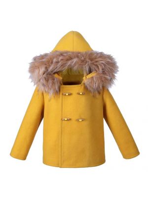 Baby Boy Hooded Yellow Coat