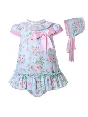Baby Girl New Floral Festival Dress + Bloomers + Hat