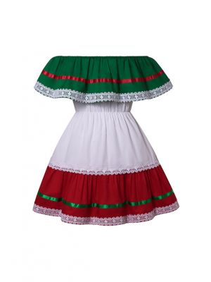 Baby Girls Traditional Mexican Festival Dresses with Lace