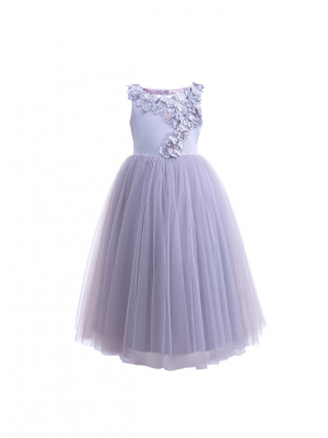 Girls Floral Scoop Back Party Dresses 4-13 Years