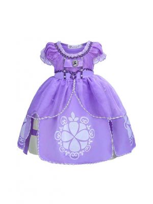 Purple Sofia Princess Cosplay Girl Dress