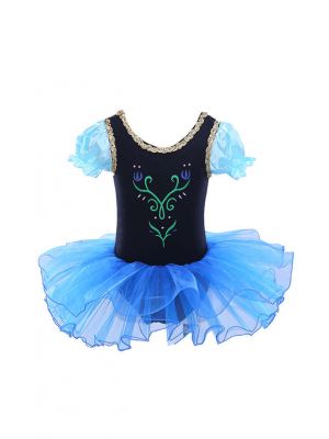 Blue Floral Tutu Cosplay Dress