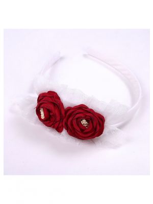 Charming Red Roses Headband