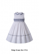 (USA ONLY)Spring & Summer White Ruffled Smoked Dress
