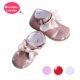 Camel Fashion Microfiber Leather Girls Sandals Shoes With Handmade Bow-knot