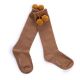 Girls Camel Pom Pom Socks