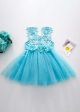 New Girl Blue Lace Tulle Princess Dress