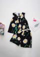 Girls Summer Clothing Sets Chrysanthemum