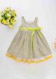 Green Dots Party Princess Sleeveless Baby Dress