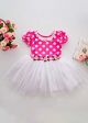 Summer Flower Pink Dots Girl Dress