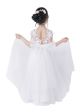 (pre-order)Flower Girls Lace Tulle Ball Gowns Dress with Bow-Knot for Wedding Princess