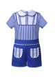 (ONLY 8Y Left) Blue Stripe Boy Clothing Set 