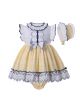 3 Pieces Babies Yellow Boutique Outfits + Cute Bloomers + Hat