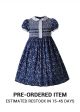 Single Breasted Doll Collar smocked  Dress