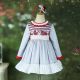 Girls Winter and Autumn Holiday Dress Long Sleeves Blue Party Dress