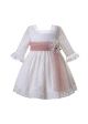 Girls White Mesh Wedding Party Ceremony Boutique Communion Pageant Dress 