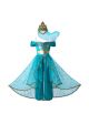 Summer Princess Dress Cosplay Halloween Party Fantasy Kids Clothes for Girls + Crown Veil 