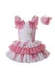Boutique Girls Princess Floral Cute Bows Sweet Layered Dress + Hand Headband