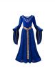 Girls Blue Princess Costume Dress Up Birthday Party Cosplay Clothes 