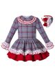 (PRE-ORDER)Autumn  Party Girls Layered Dress + Hand Headband