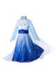 Blue Snow Queen Girls Mesh Princess Coat 