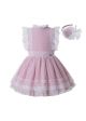 Sweet Summer Princess Yarn Dyed Pleated Boutique Girls Dress + Hand Headband