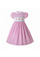 Pink Girl's Smocked Dress Ice Cream Patterns