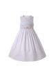 White Girls Smocked Dress