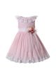 Spring & Summer Pink Lace Tulle Girls Dress