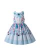 Lovely Blue Ruffle Girls Summer Dress