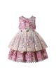 Spring Sweet Floral Easter Girls Lace Dress