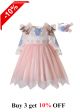 Lace Chiffon Girls Dress + Handmade Headband